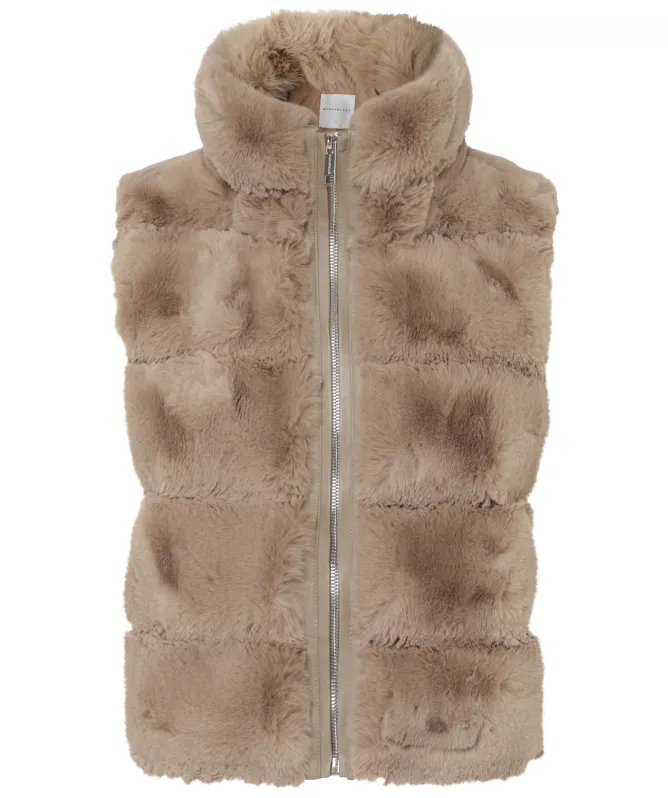 Rino and Pelle May Faux Fur Waistcoat