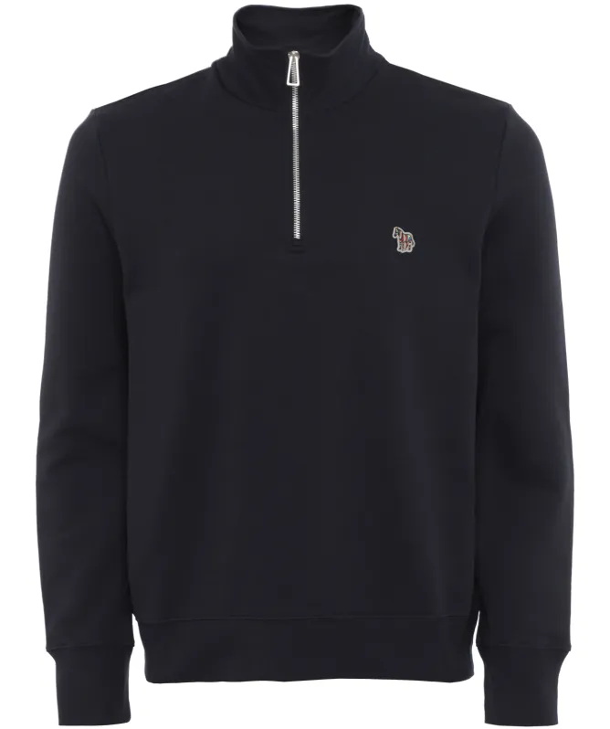 Paul Smith Zebra Logo Quarter Zip Sweatshirt
