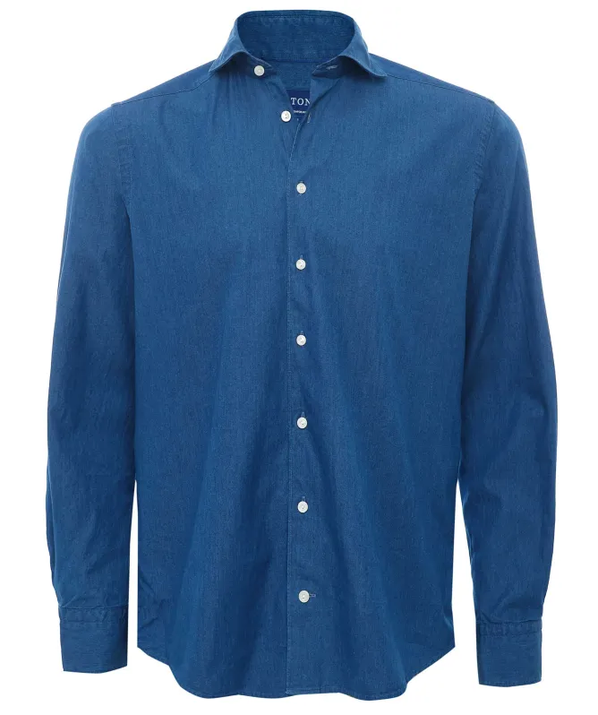 Eton Contemporary Fit Denim Shirt