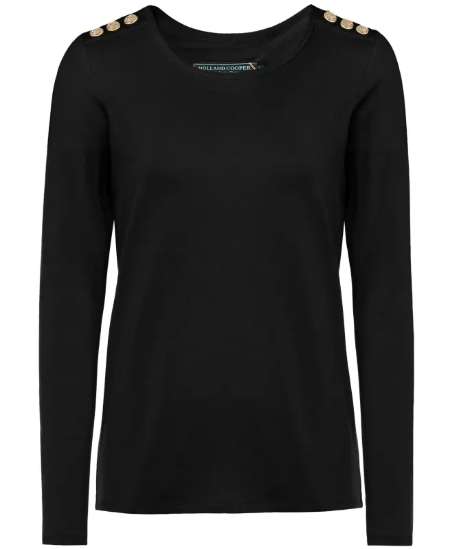 Holland Cooper Long Sleeve Crew Neck Top