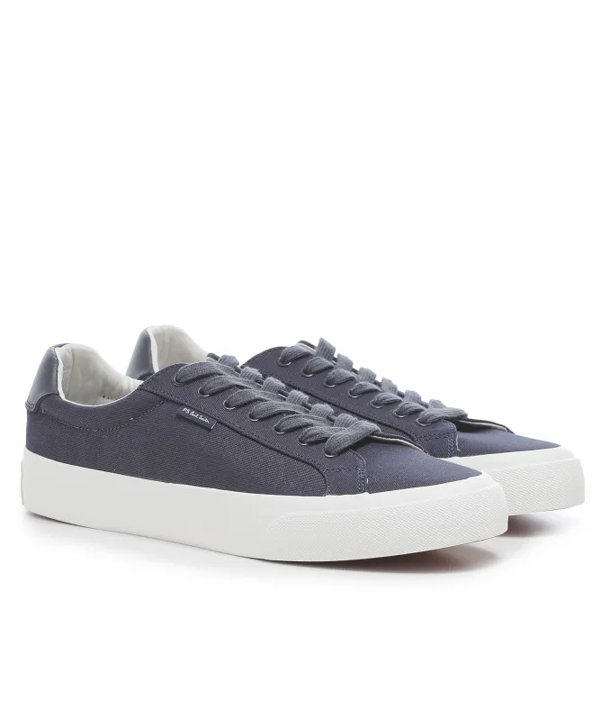 Paul Smith Navy Amos Canvas Trainers