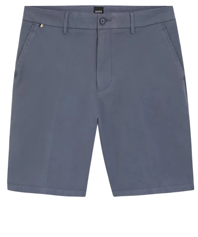 BOSS Stretch-Cotton Twill Modern-Fit Shorts