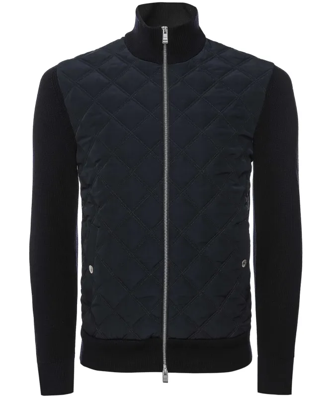 BOSS Quilted Front Zip Jacket