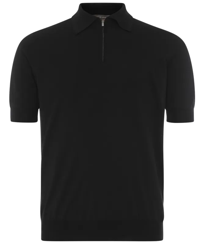 Filippo De Laurentiis Cashmere Zip Polo