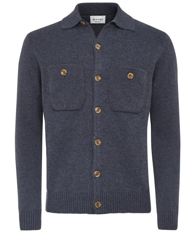 Sand Trani Button Knit Cardigan