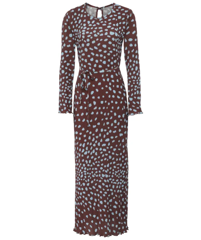 Never Fully Dressed Deer Gaia Pleated Maxi Dress