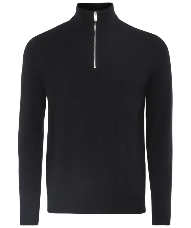 Profuomo Quarter Zip Knit Jumper