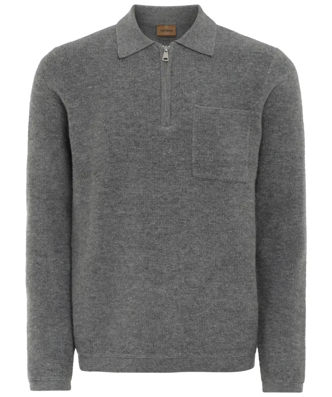 MOS MOSH MMGRyan Soft Polo Zip Knit