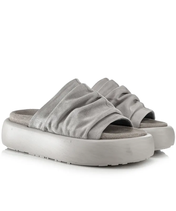 Sort Aarhus Suede Slider Sandals