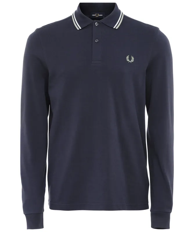 Fred Perry Long Sleeve Twin Tipped Polo Shirt