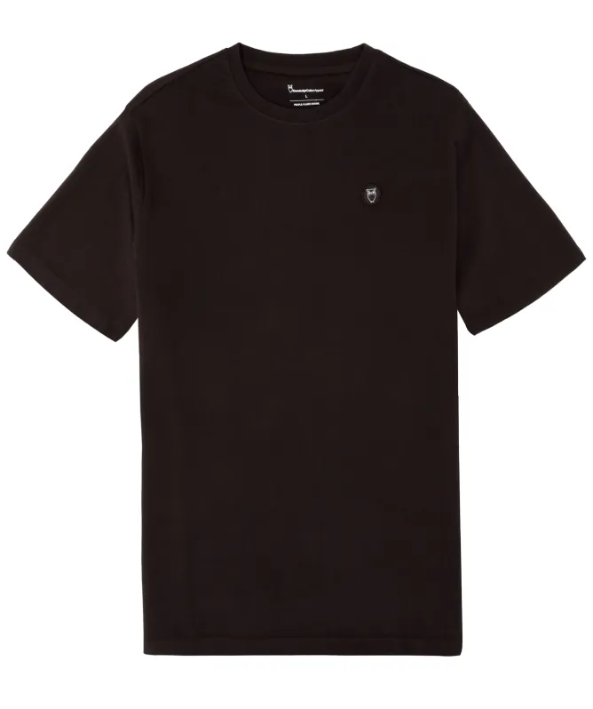 Knowledge Cotton Regular Fit Badge T-Shirt