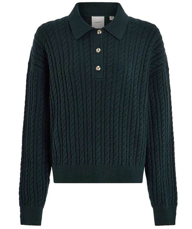 Varley Dottie Polo Knit Sweater