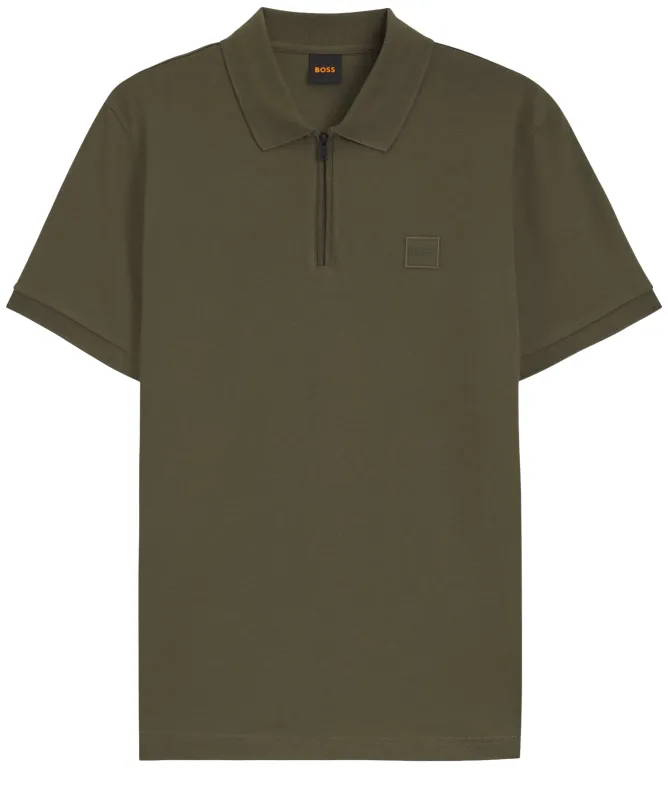 BOSS Slim Fit Passerzip Polo Shirt