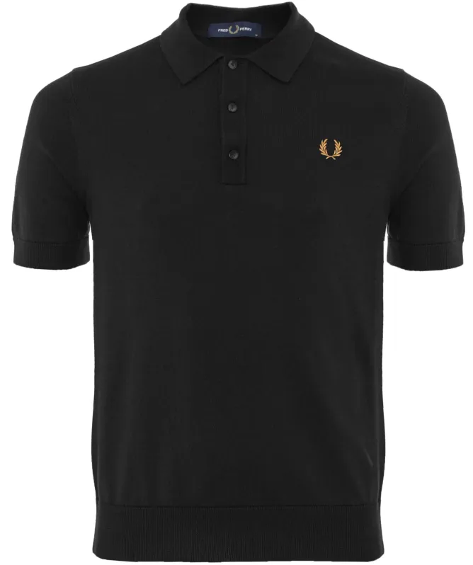 Fred Perry Knitted Polo Shirt