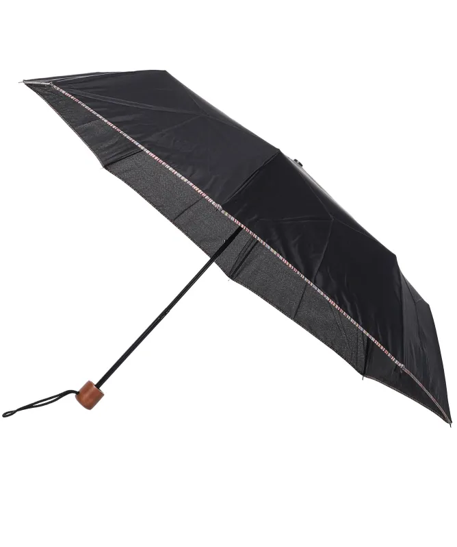 Paul Smith Compact Signature Stripe Trim Umbrella