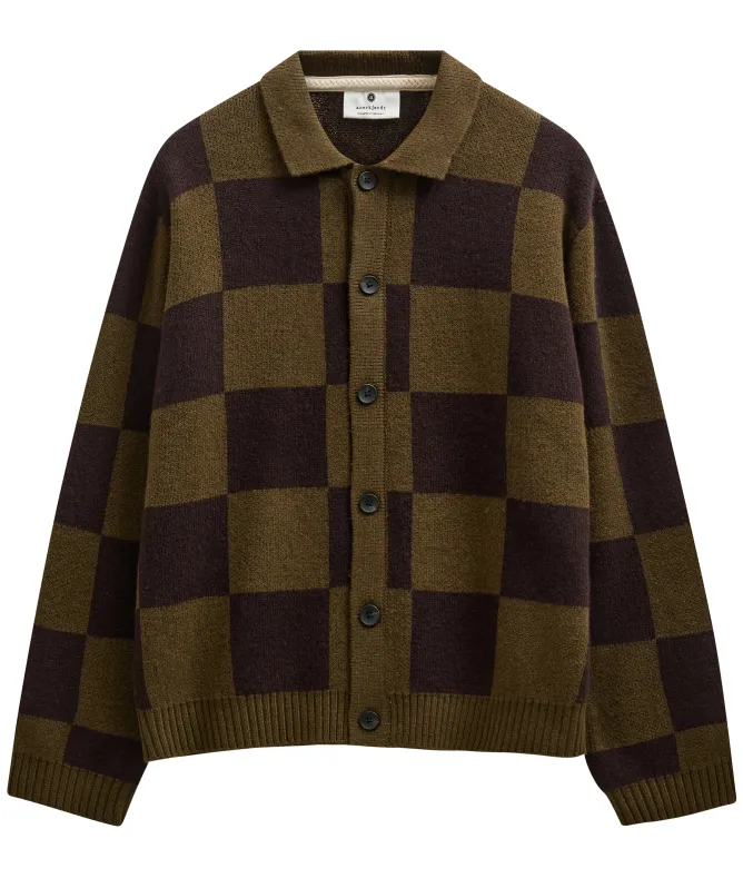 Anerkjendt Aksinus Check Merino Knit Cardigan