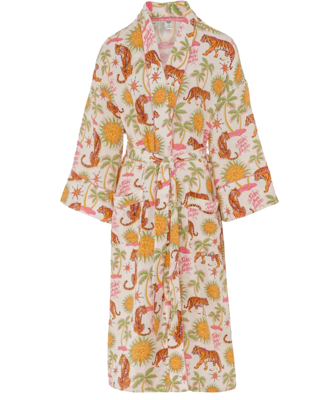 Chelsea Peers Siesta Tiger Print Dressing Gown