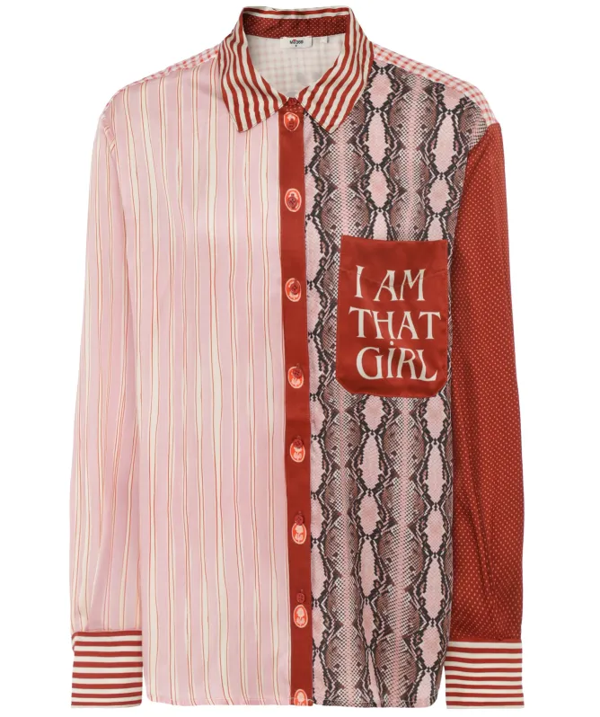 Me369 Isabel Mixed Pattern Shirt