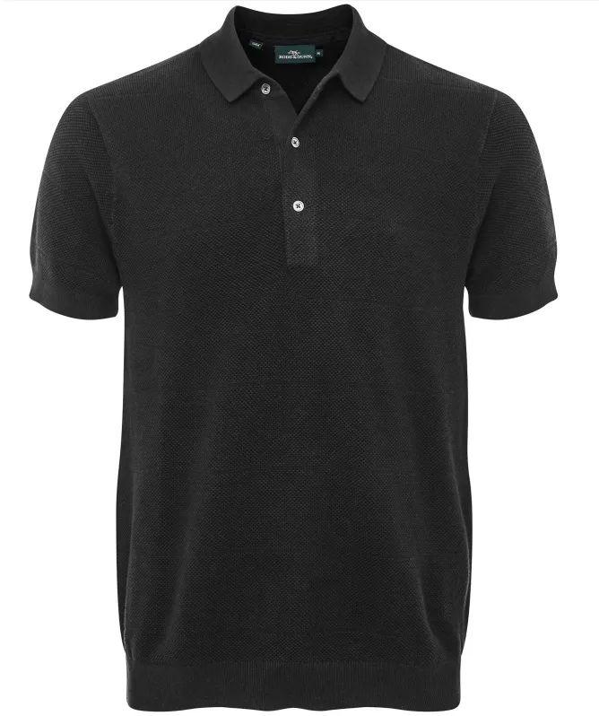 Rodd and Gunn Knitted Masons Flat Polo Shirt