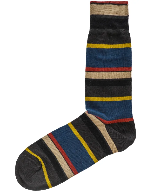 Paul Smith Cotton-Blend Block Stripe Socks