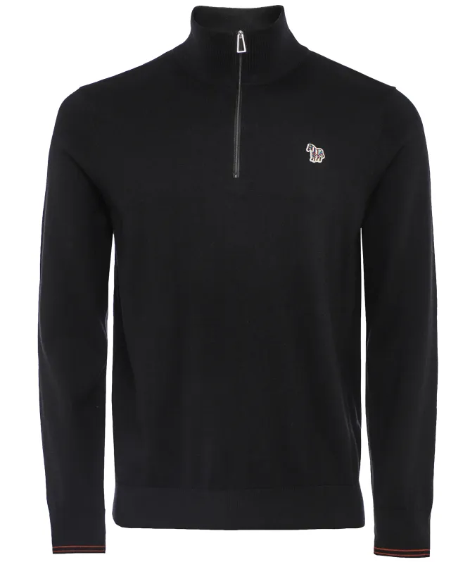 Paul Smith Zebra Logo Quarter Zip Jumper