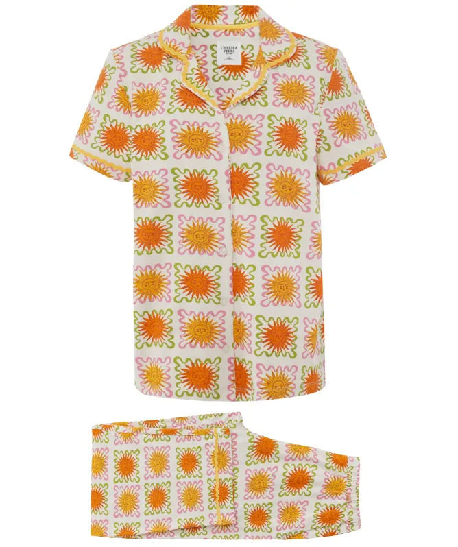 Chelsea Peers Sunshine Tile Print Long Pyjamas