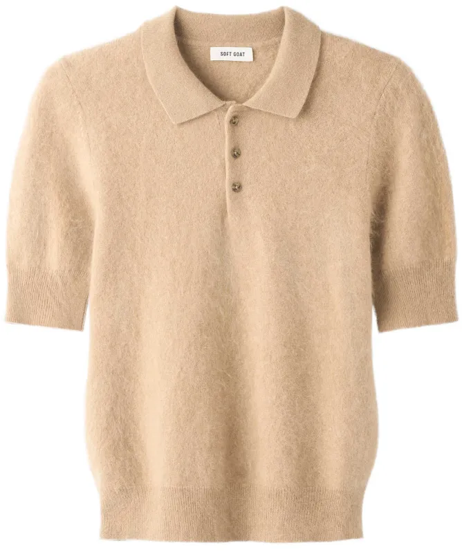 Soft Goat Brushed Pique Polo Jumper