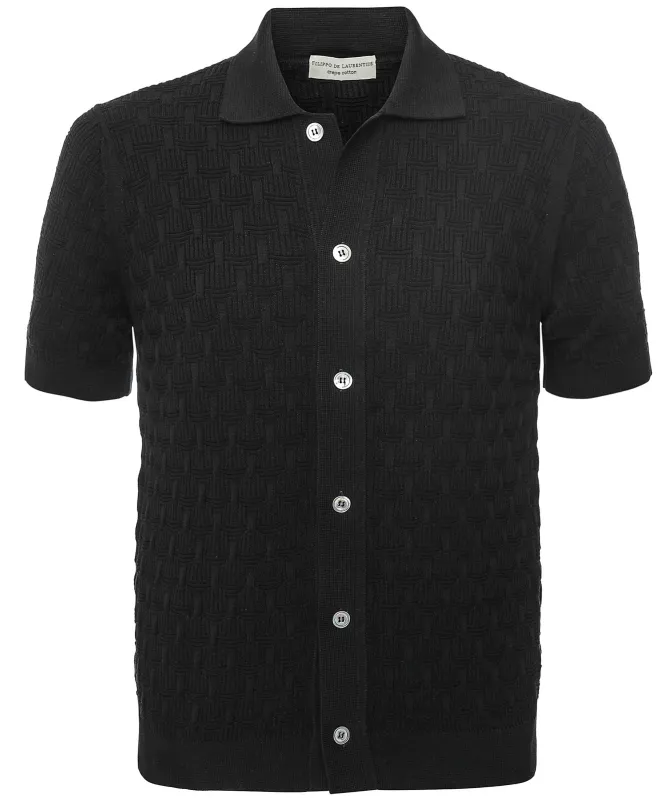Tシャツ・カットソー FILIPPO DE LAURENTIIS SHORT SLEEVES 3 BOTTONS POLO SHIRT Filippo De Laurentiis Polo Shirts | Timeless Italian Style