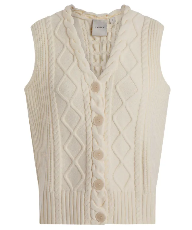 Varley Tatyana Cable Knit Vest