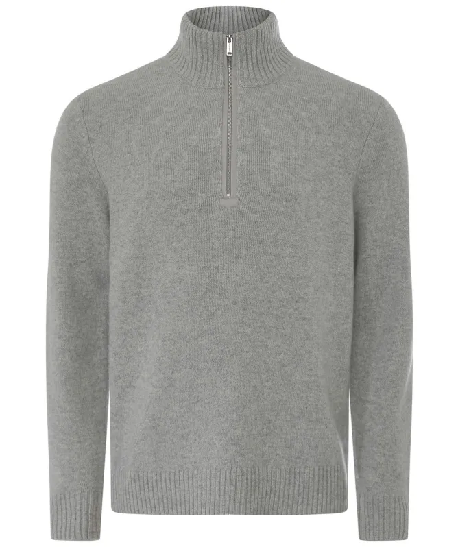 Profuomo Soft Wool Half Zip Pullover