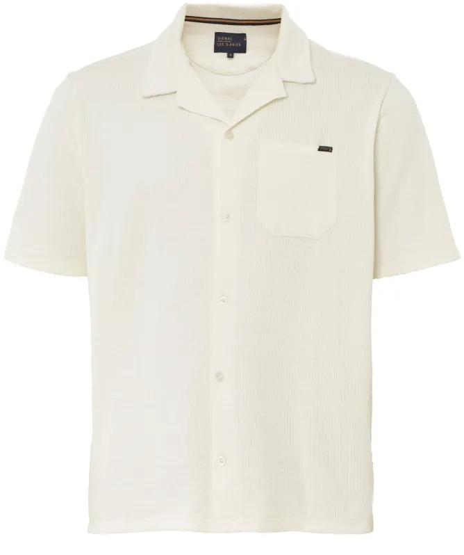 Signal Textured Camp Collar Polo