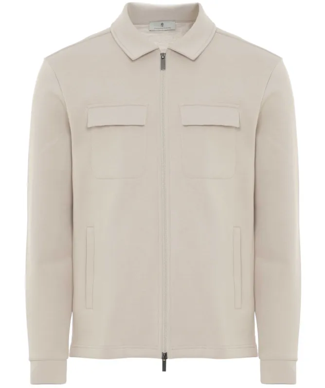 Thomas Maine Collared Full Zip Sweatshirt