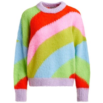 Jolor Intarsia Knit Striped Jumper