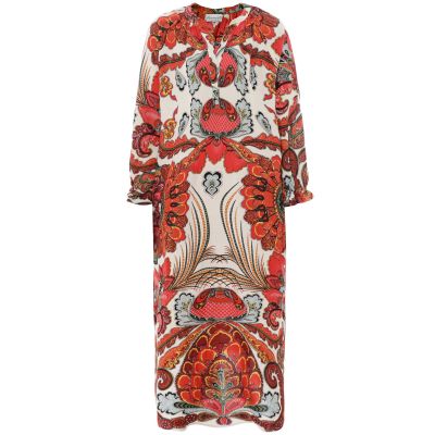 Fiesta Orange Raglan Dress