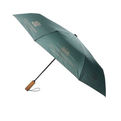 Paul Smith Black Compact Signature Stripe Trim Umbrella | Jules B