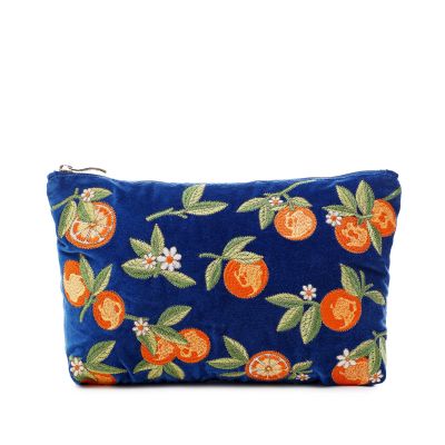 Orange Blossom Blue Everyday Pouch