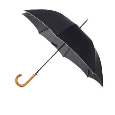 Signature Stripe Trim Walker Umbrella