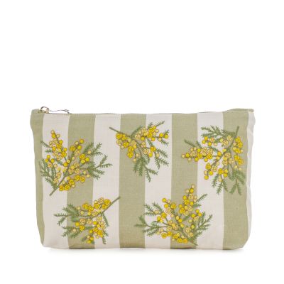 Mimosa Stripe Printed Everyday Pouch
