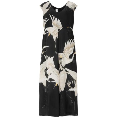 Stork Print Jumpsuit