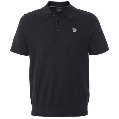 Knitted Zebra Polo Shirt