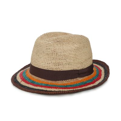 Stripe Straw Hat