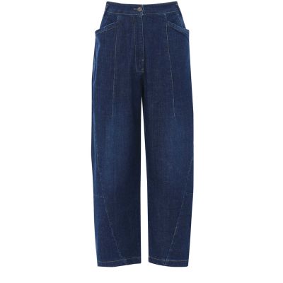 Cropped Barrel Leg Jeans