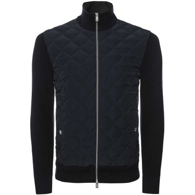 Quilted Front Zip Jacket