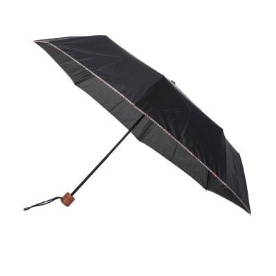 Compact Signature Stripe Trim Umbrella
