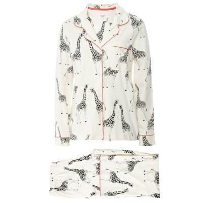 Organic Cotton Giraffe Print Long Pyjamas